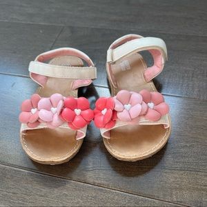 Harper Canyon Toddler Girl Flower Sandals Size 8